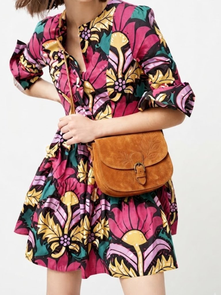 J. Crew Grandi Fiori Print Tiered Dress Multicolor Size 8